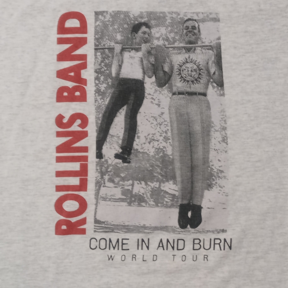vintage Rollins Band Touch your Fear Come in and Burn Tour single stitch t shirt - Picture 8 of 8